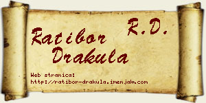 Ratibor Drakula vizit kartica